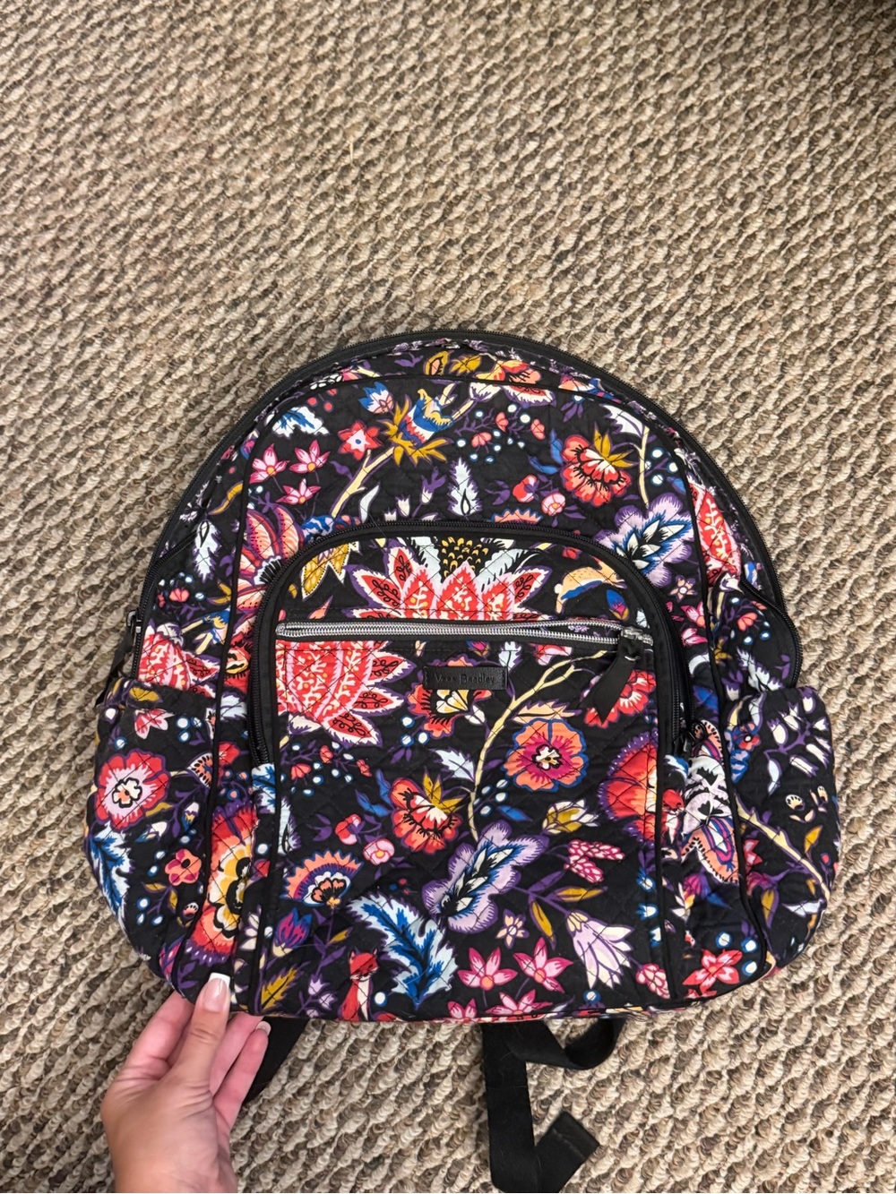 Vera BradleyFloral Print Quilted Mini Backpack - Multicolor